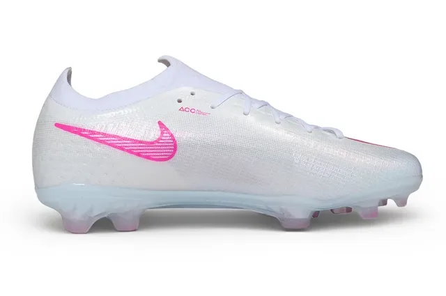 Nike Chaussures de football Blancs Roses Translucides Firm-Ground 15