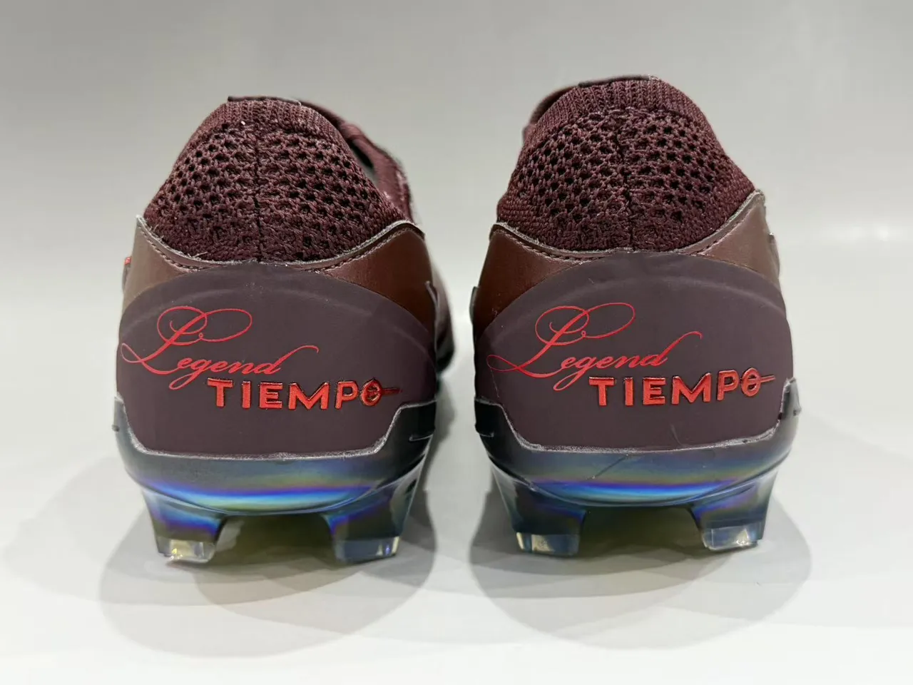 Nike Tiempo Legend Burgundy Red Iridescent Firm-Ground Soccer Shoes 3