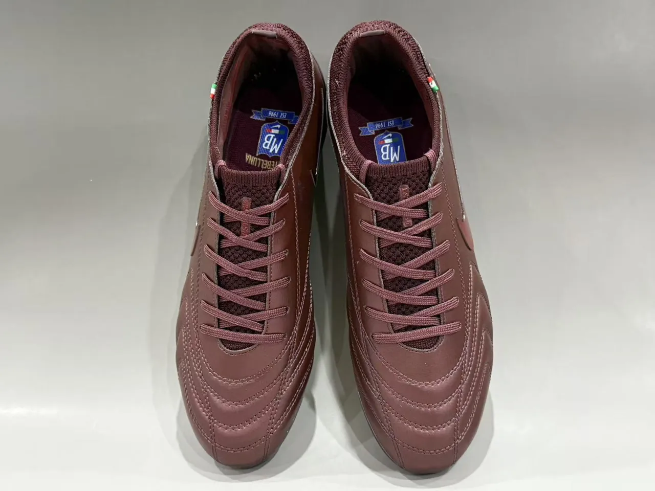 Nike Tiempo Legend Burgundy Red Iridescent Firm-Ground Soccer Shoes 5