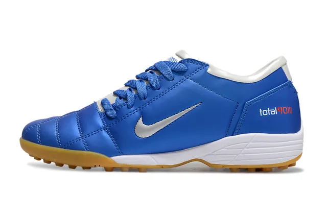 Nike Total 90 III أزرق أبيض غوم تيرف أحذية كرة القدم 2