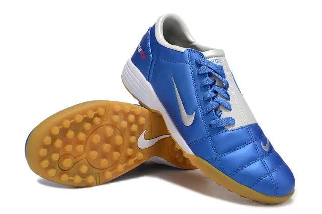 Nike Total 90 III أزرق أبيض غوم تيرف أحذية كرة القدم 5
