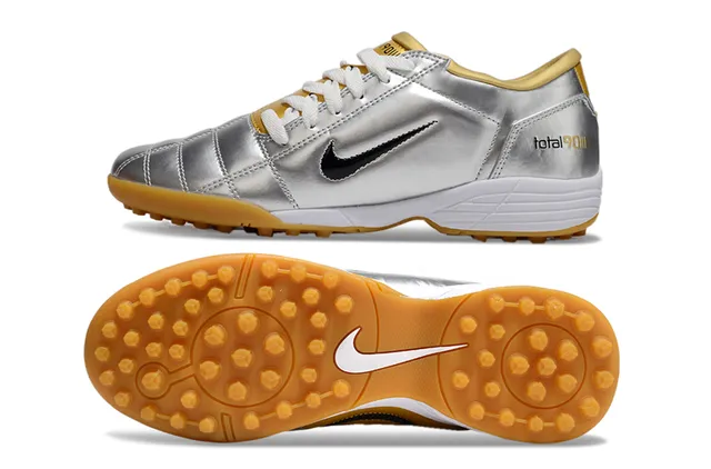 Nike Total 90 III Silver Gold Turf Soccer Shoes 4