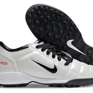 Nike Total90 III White Black Turf Sapatos de futebol