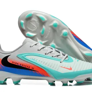 Nike United 002 Gray Orange Blue Turquoise Firm-Ground Soccer Shoes