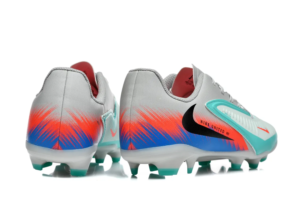 Nike United 002 Gray Orange Blue Turquoise Firm-Ground Soccer Shoes 5