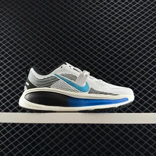 Nike VOMERO 18 Blanco Azul Parte Superior de Malla Engineered Suela Media con Patrón Ondulado Zapatillas de Running