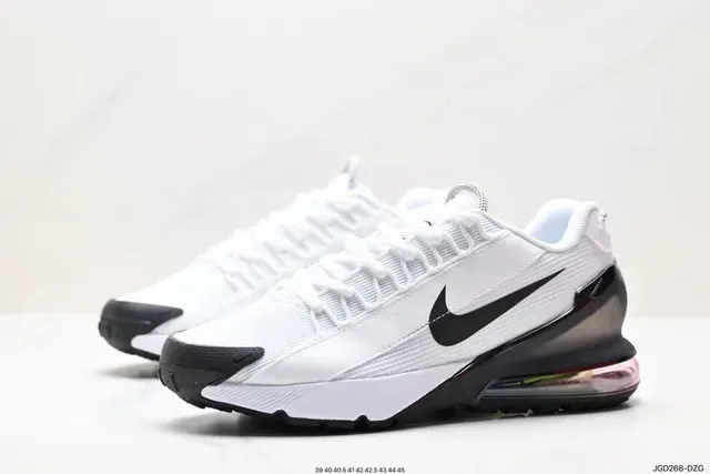 Nike White and Black Visible Air Lifestyle Sneaker 3