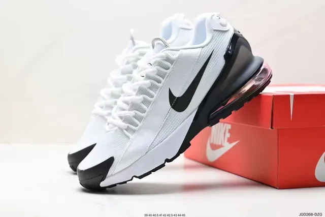 Nike White and Black Visible Air Lifestyle Sneaker 6