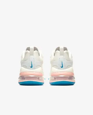 Nike White Blue Layered Synthetic And Mesh Upper Visible Air Cushioning Unit Lifestyle Sneakers 2