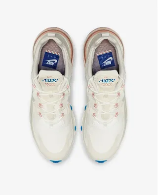 Nike White Blue Layered Synthetic And Mesh Upper Visible Air Cushioning Unit Lifestyle Sneakers 4