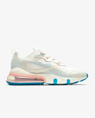 Nike White Blue Layered Synthetic And Mesh Upper Visible Air Cushioning Unit Lifestyle Sneakers 5