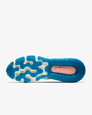 Nike White Blue Layered Synthetic And Mesh Upper Visible Air Cushioning Unit Lifestyle Sneakers 6