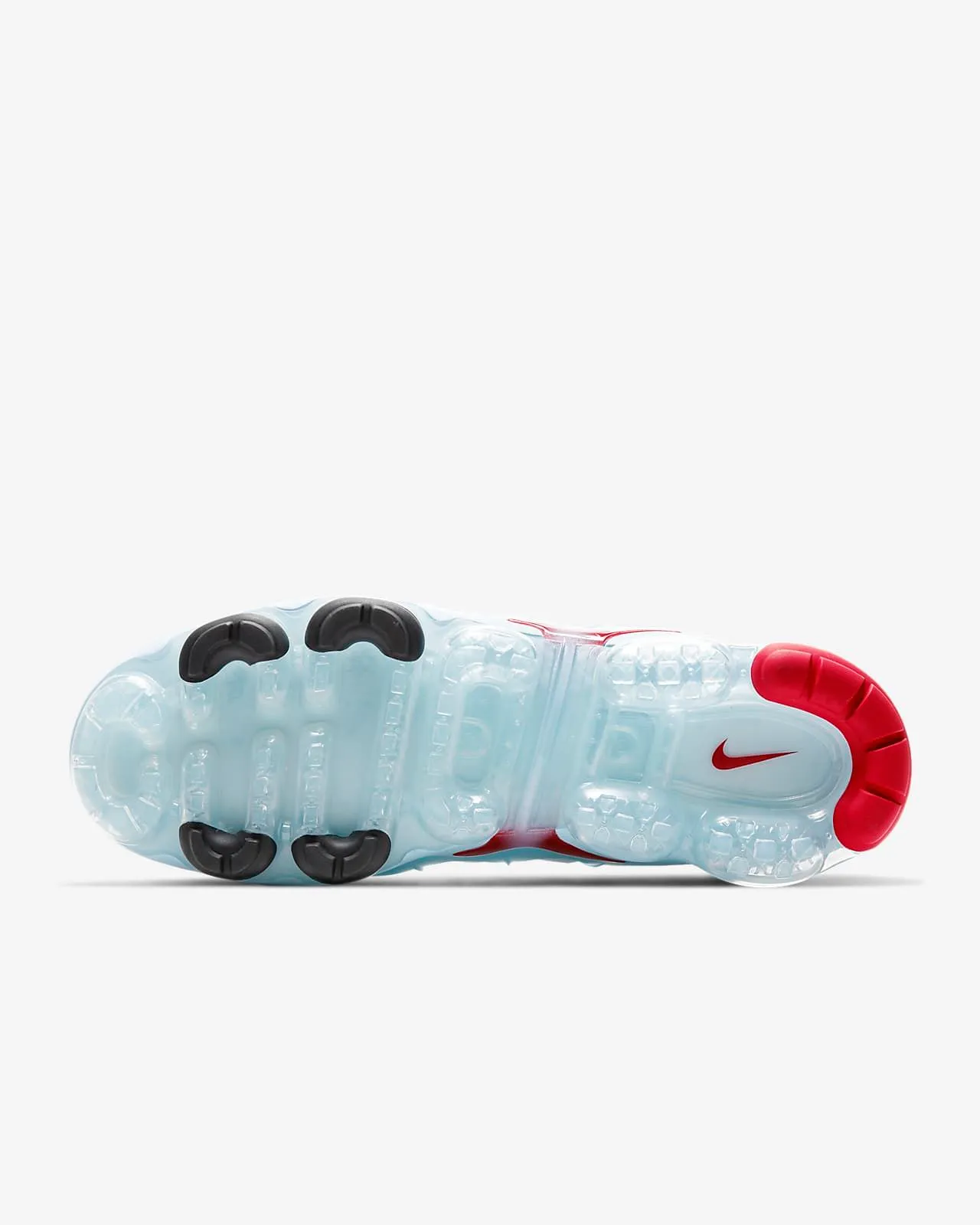 Nike White Blue Wave-Shaped Synthetic Cage Full-Length Visible Air Unit Lifestyle Sneakers 3