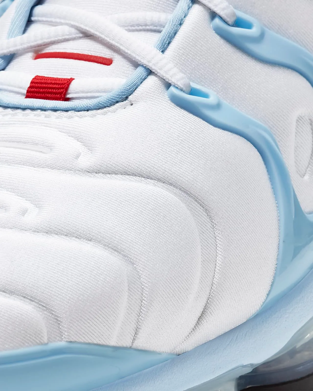 Nike White Blue Wave-Shaped Synthetic Cage Full-Length Visible Air Unit Lifestyle Sneakers 6