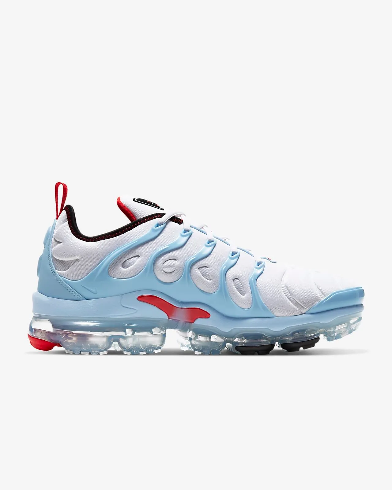 Nike White Blue Wave-Shaped Synthetic Cage Full-Length Visible Air Unit Lifestyle Sneakers 8