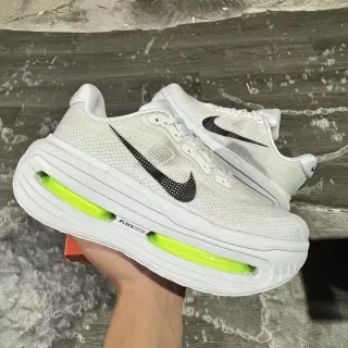 Nike White Green Mesh Upper Dual Visible Air Zoom Units Lifestyle Sneakers