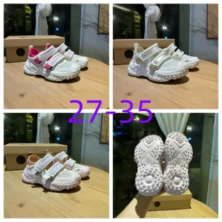 Nike White Pink Chunky Sole Dual Velcro Straps Lifestyle Sneakers