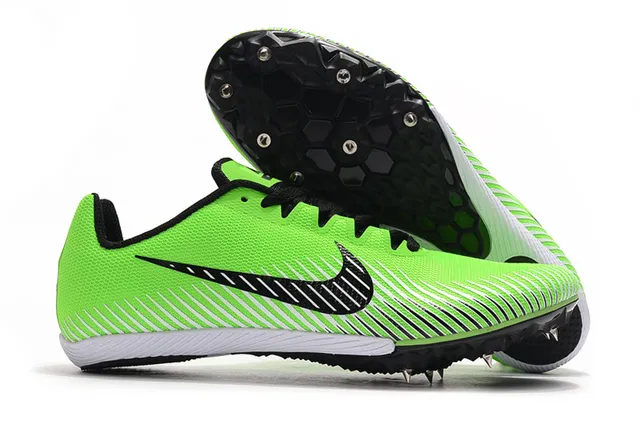 Nike White Pink Low-Cut Racing Spike Engineered Mesh Upper Running Shoes 3