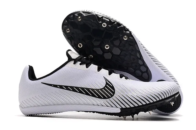 Nike White Pink Low-Cut Racing Spike Engineered Mesh Upper Running Shoes 6