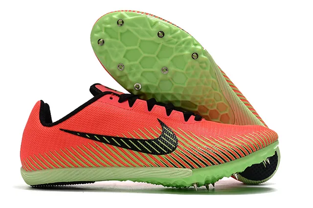 Nike White Pink Low-Cut Racing Spike Engineered Mesh Upper Running Shoes 9