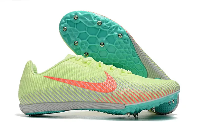 Nike White Pink Low-Cut Racing Spike Engineered Mesh Upper Running Shoes 15