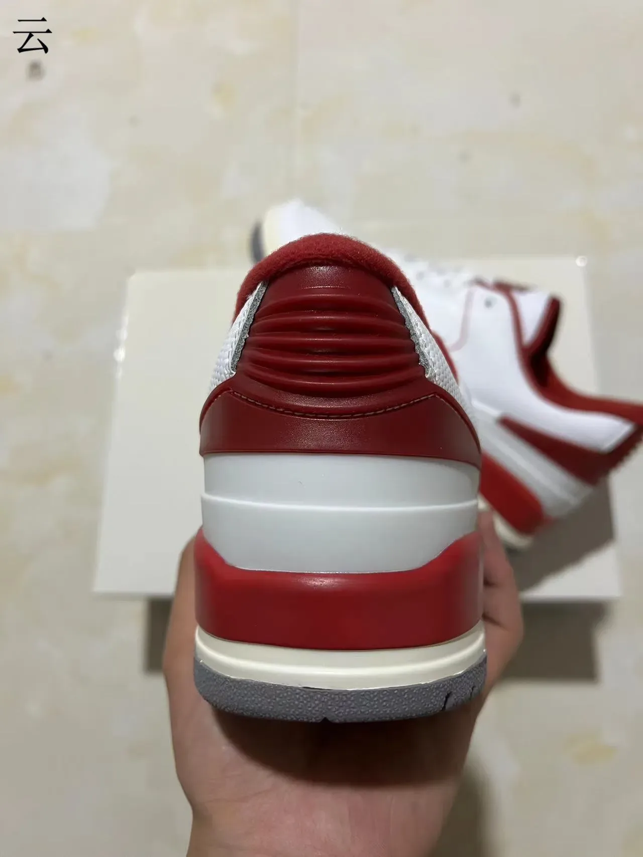 Nike White Red Low-Top Perforated Leather Upper Lifestyle Sneakers 8