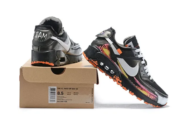 Nike x Off-White Air Max 90 White Beige Translucent Sole Lifestyle Sneakers 16