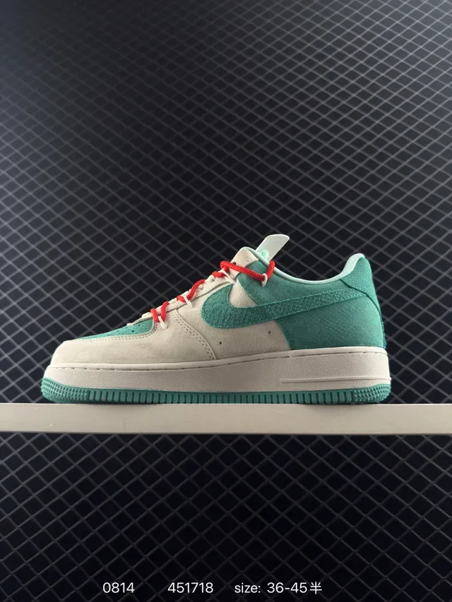 Nike x Stone Island x Gucci Air Force 1 Low Teal Off-White Lifestyle Sneakers 6