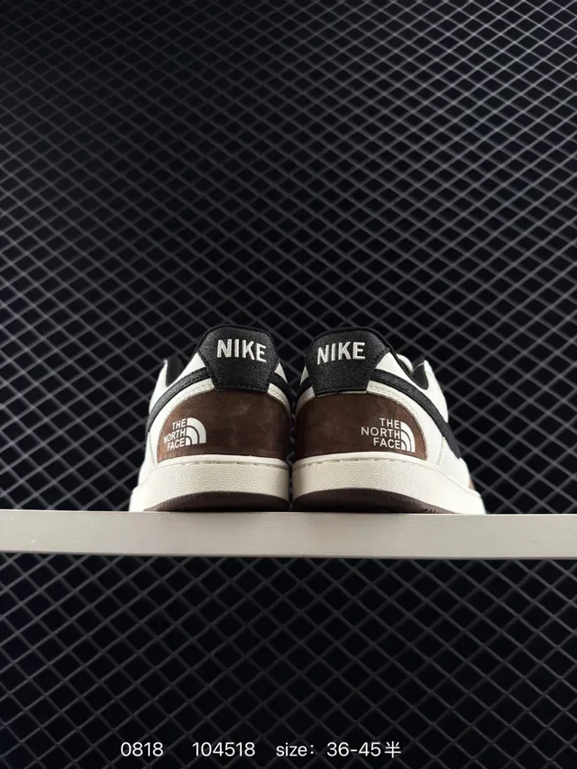 Nike x The North Face Court Vision Lo White Black Brown Lifestyle Sneakers 2