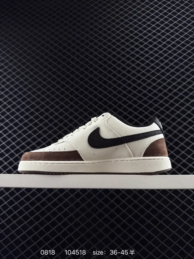 Nike x The North Face Court Vision Lo White Black Brown Lifestyle Sneakers 4
