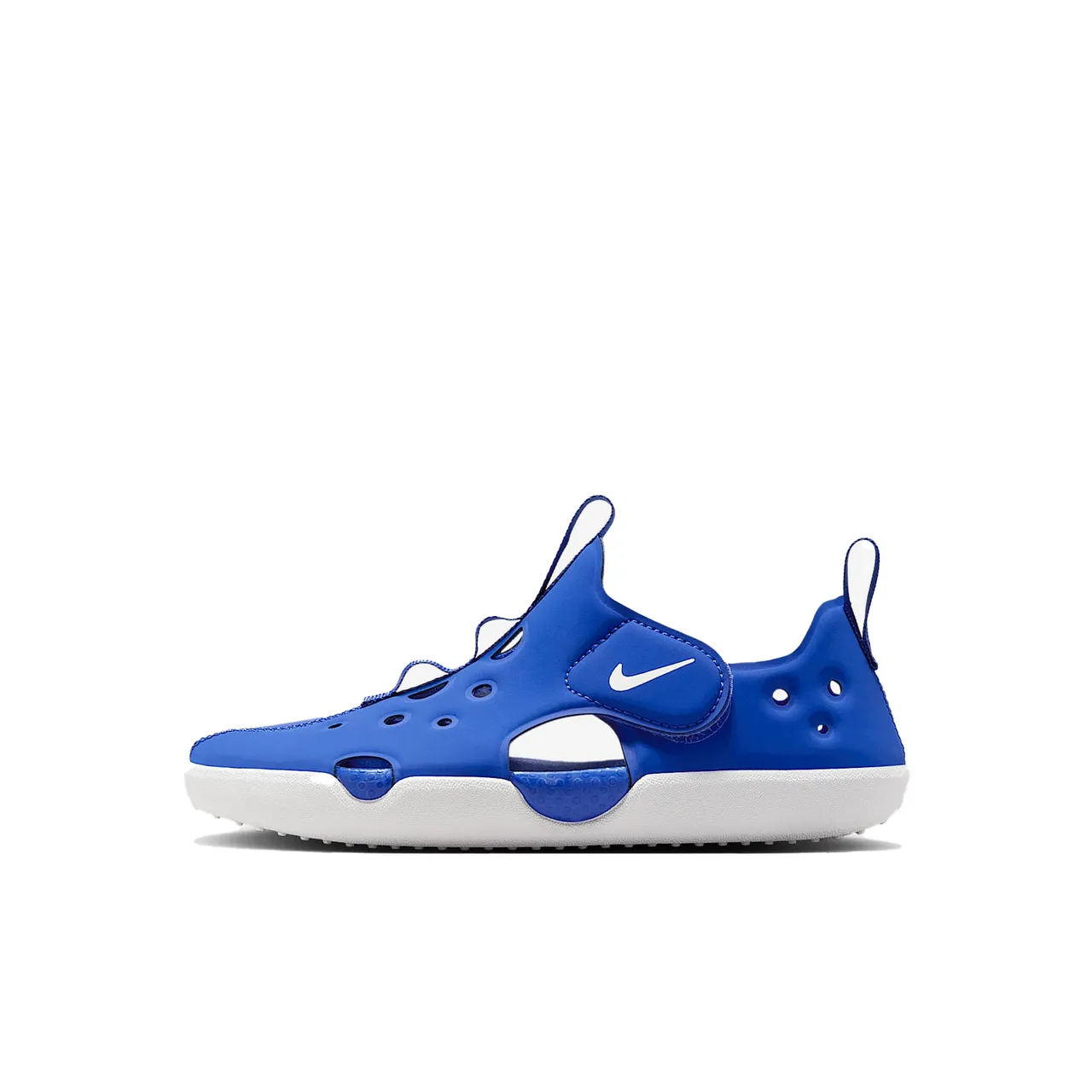 Nike Yellow Blue Strap-Closure Perforated Upper Casual Sandals 8