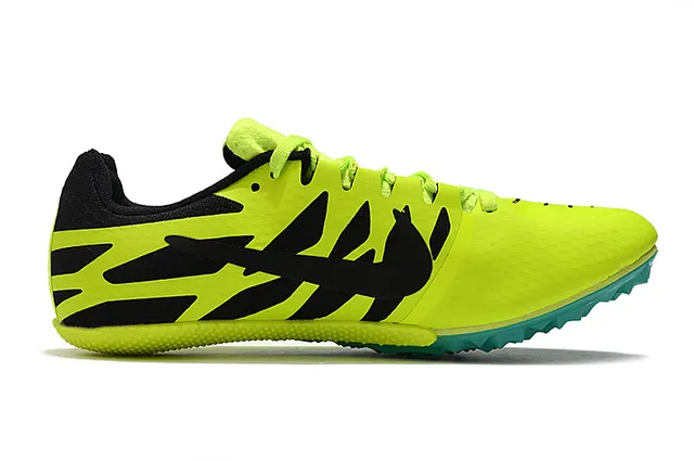 Nike Tênis de Corrida Amarelo Verde Baixo Corte Spike de Corrida Sola de Células de Mel 15