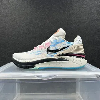 Nike Zoom Freak सफेद नीला गुलाबी टेक्स्चर्ड निट बास्केटबॉल जूते