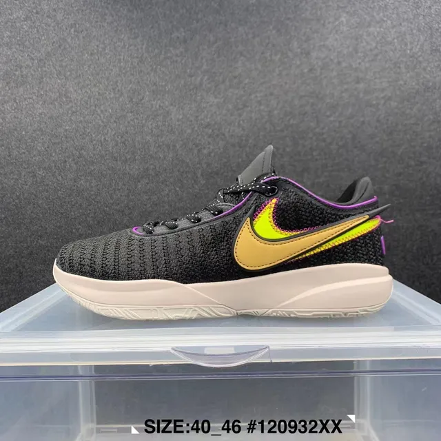 Nike Zoom GT Cut Black Purple Gold Knit Basketball Shoes 2