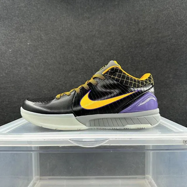 Nike Zoom Kobe IV Carpe Diem Noir Jaune Violet Chaussures de Basketball 2