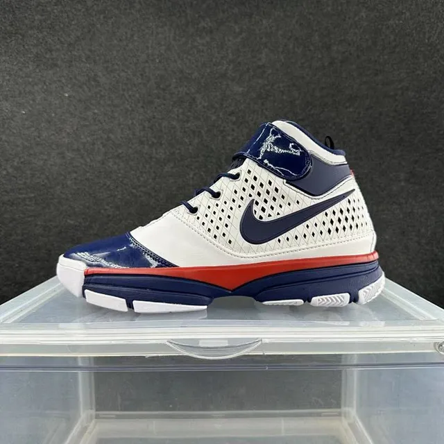 Nike Zoom Kobe IV White Navy Red Basketball Shoes 2