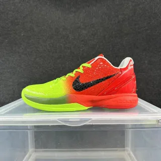 Nike Zoom Kobe VI Gradient Neon Green to Red Basketball Shoes