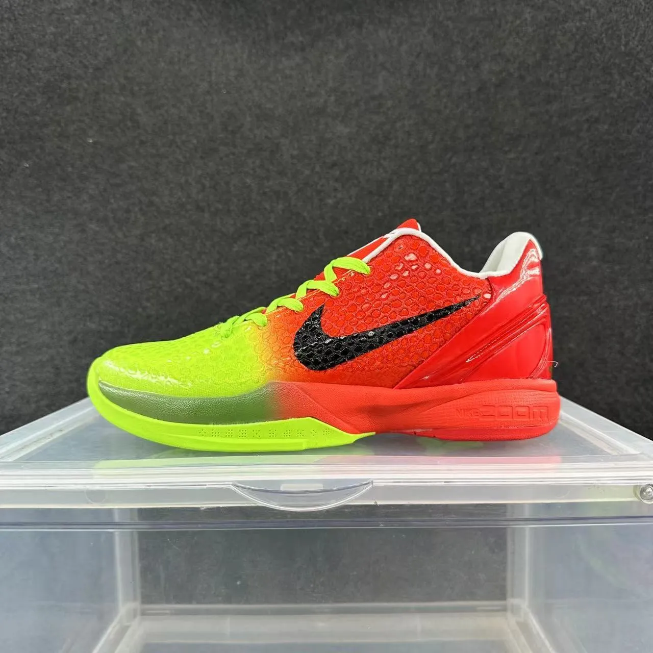 Nike Zoom Kobe VI Gradient Vert Néon à Rouge Chaussures de basketball 1