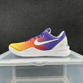 Nike Zoom Kobe VIII ग्रेडिएंट बैंगनी नारंगी पीला बास्केटबॉल जूते