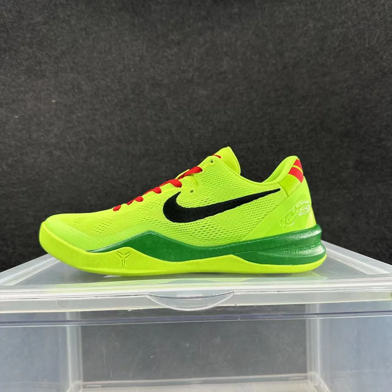 Nike Zoom Kobe VIII Neon Yellow Green Red Basketball Shoes 2