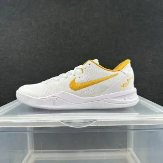 Nike Zoom Kobe VIII White Gold बास्केटबॉल जूते