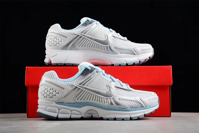 Nike Zoom Vomero 5 White Light Blue Running Shoes 15