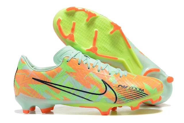 Nike Zoom Yellow Pink Vibrant Synthetic Upper Textured Ribbed Firm-Ground Soccer Shoes 11
