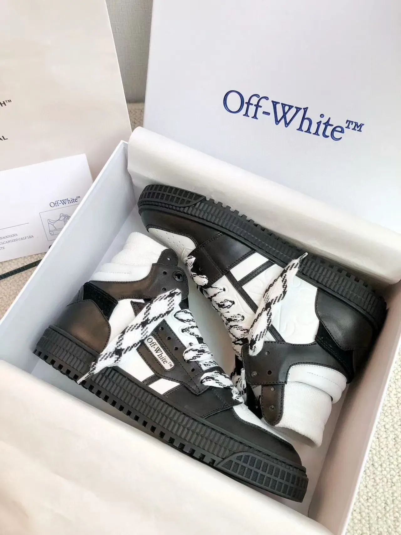 Off-White Black High-Top Asymmetrical Strap Lifestyle Sneakers 2