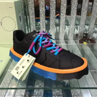 Off-White Black Multicolor Low-Top Multi-Layered Midsole Lifestyle Sneakers