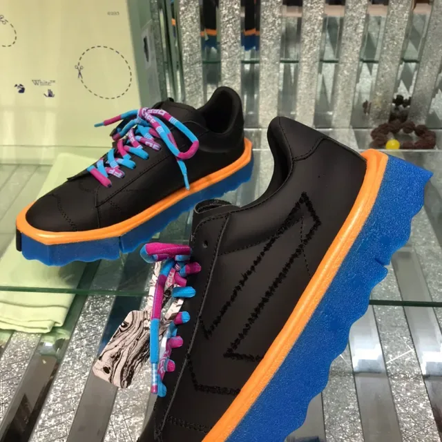 Off-White Black Multicolor Low-Top Multi-Layered Midsole Lifestyle Sneakers 5