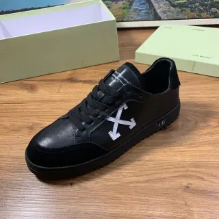 Off-White Diagonal Arrow حذاء رياضي أسود أبيض أسلوب حياة حذاء رياضي