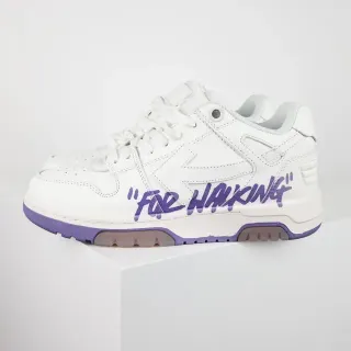 Off-White Pour Marcher Blanches Violettes Graffiti Lifestyle Sneakers