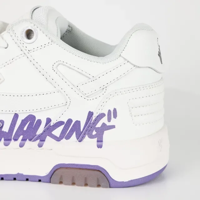 Off-White Pour Marcher Blanches Violettes Graffiti Lifestyle Sneakers 4