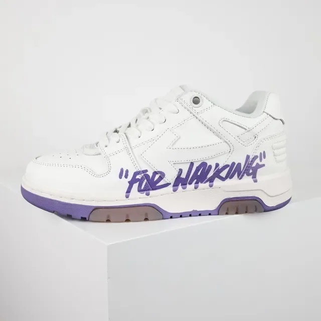 Off-White Pour Marcher Blanches Violettes Graffiti Lifestyle Sneakers 9